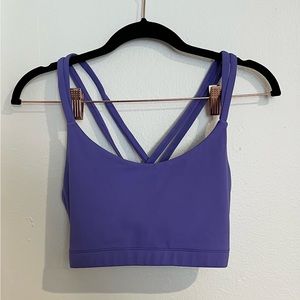 Purple Cross-back Bra